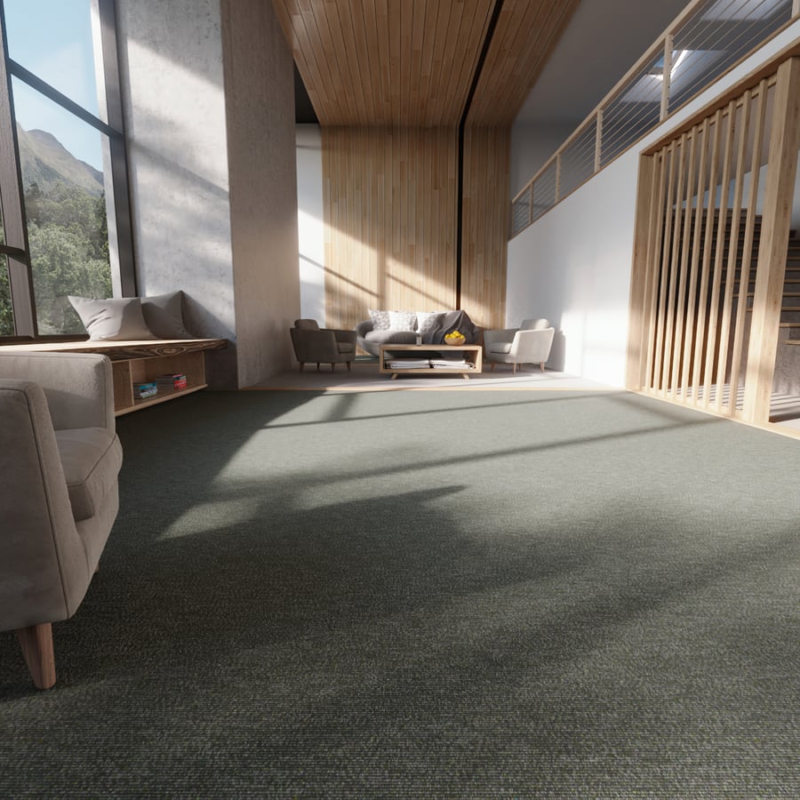 Muted Sisal Loop Pile Carpet Flooring Texture, Forest Green