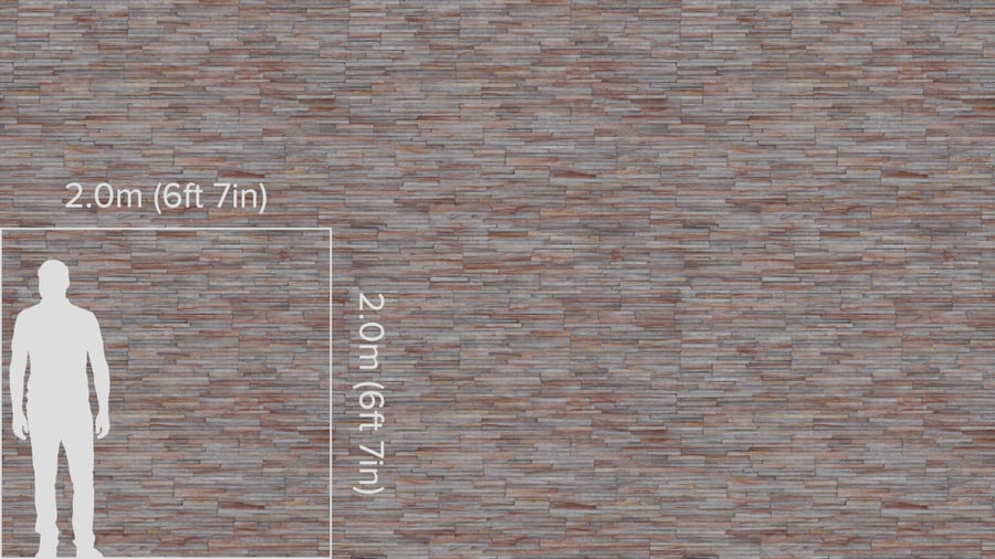 Jagged Amber Falls Ledger Stone Wall Texture