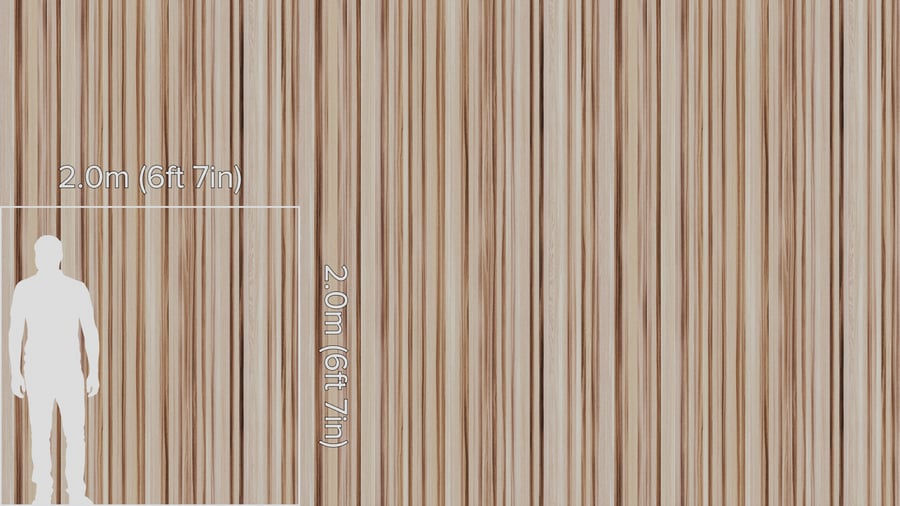 Cool Light Hickory Butcher Block Fine Wood Veneer Texture