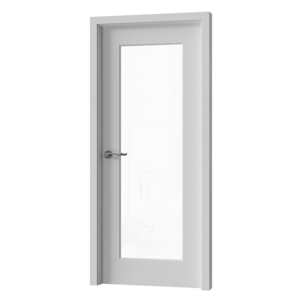 Interior Glass French Door Model, White