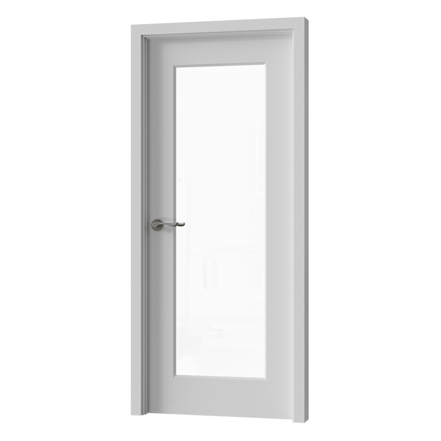Interior Glass French Door Model, White