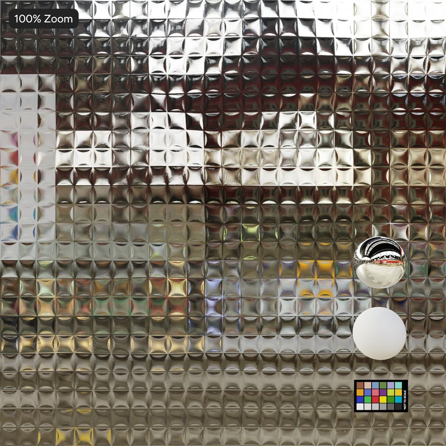 Obscure Cross Reeded Glass Texture