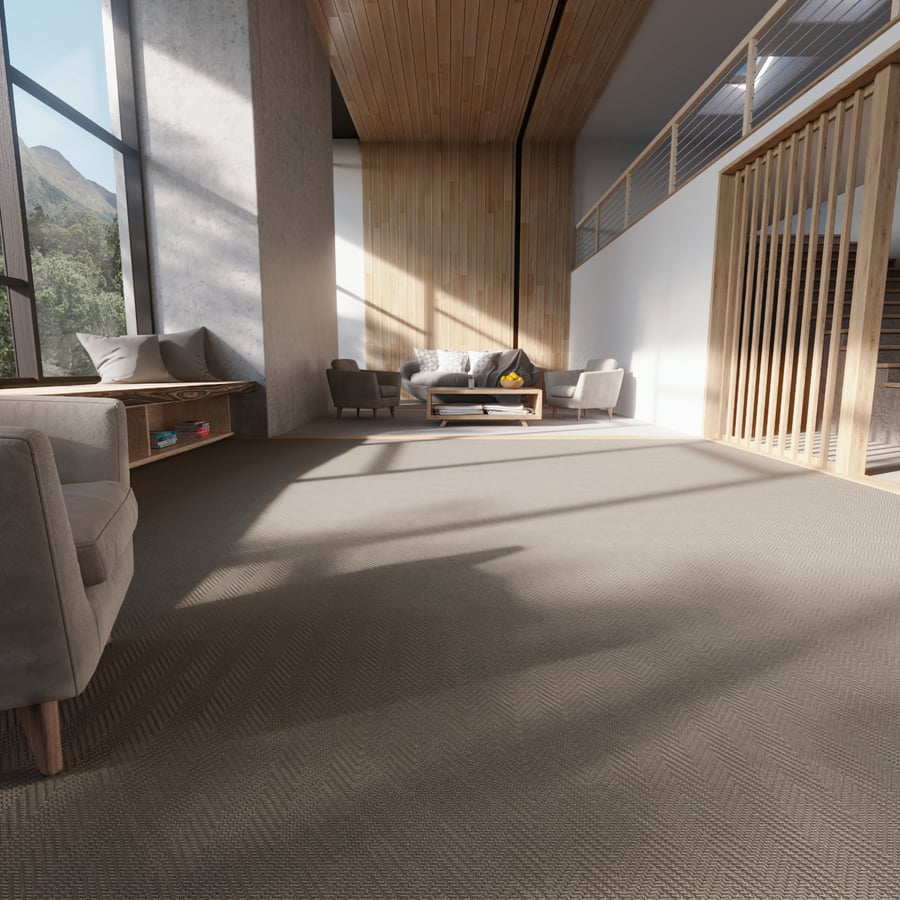 Herringbone Loop Pile Carpet Flooring Texture, Beige