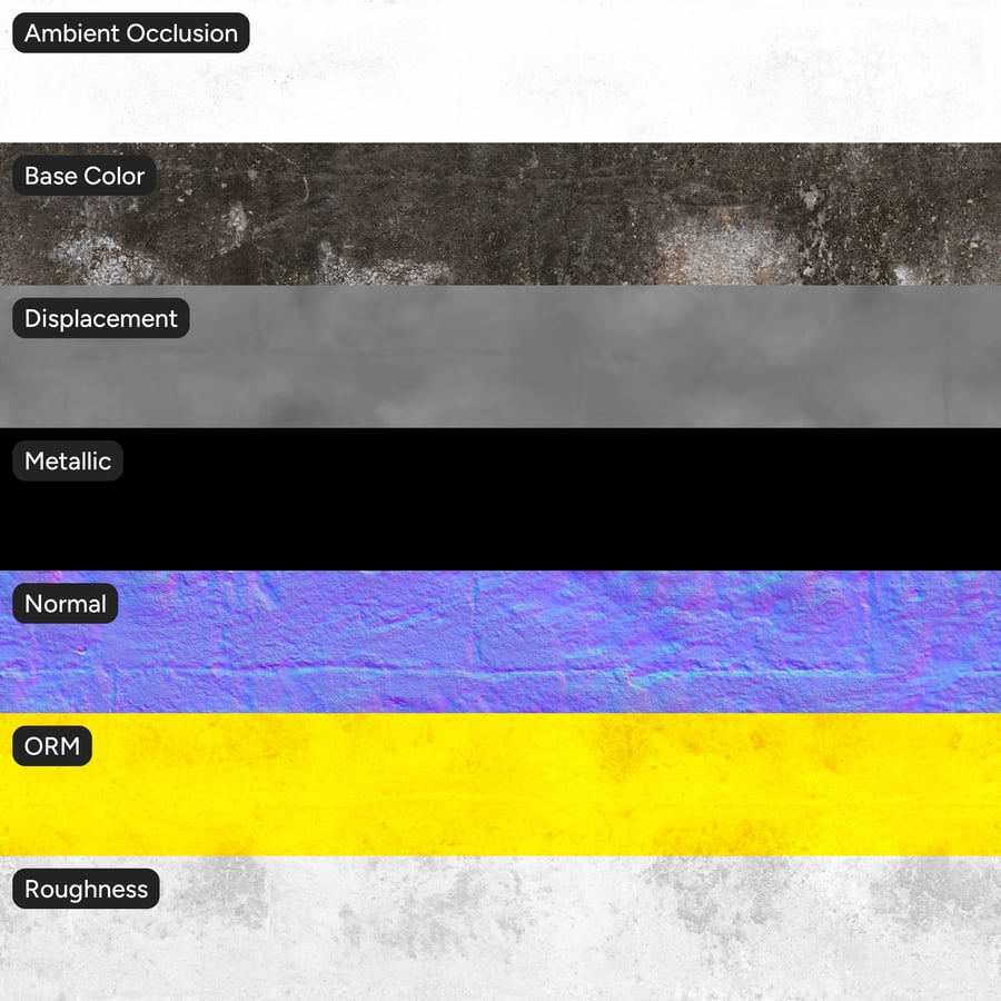 Moosige Schlackenblockwand Textur