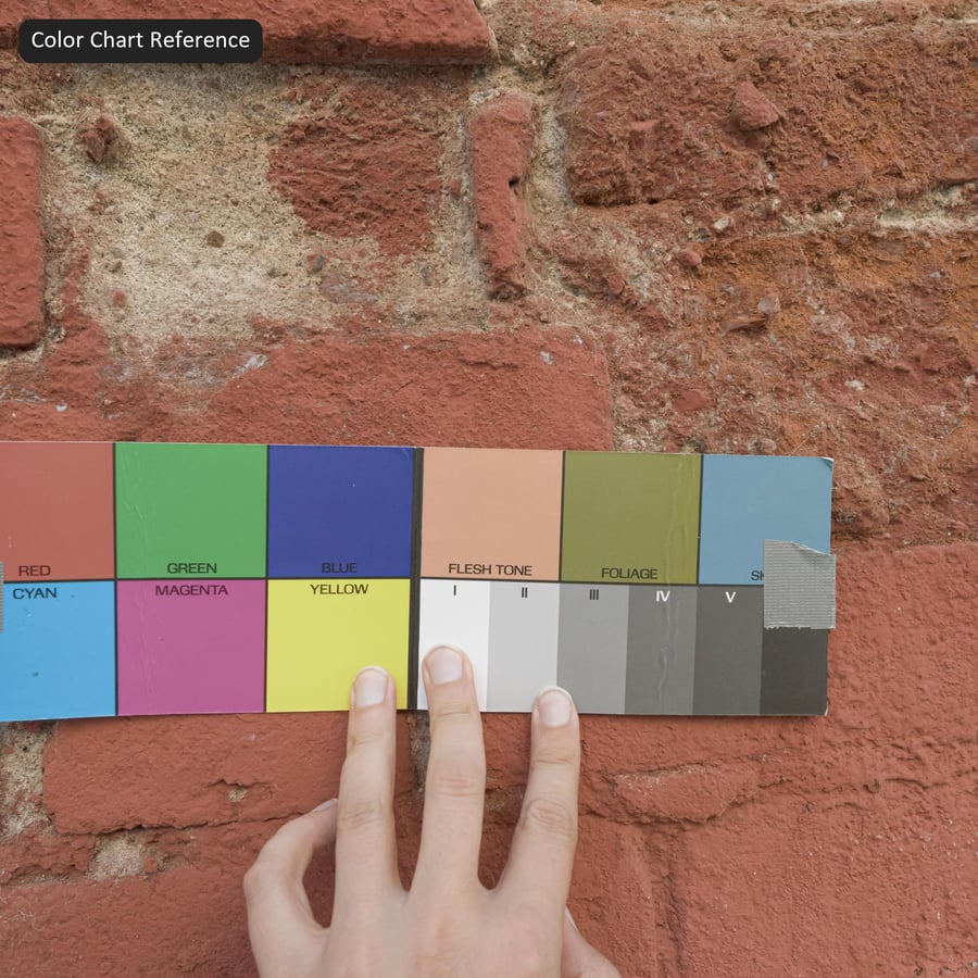 Texture muro di mattoni dipinti danneggiati, rosso