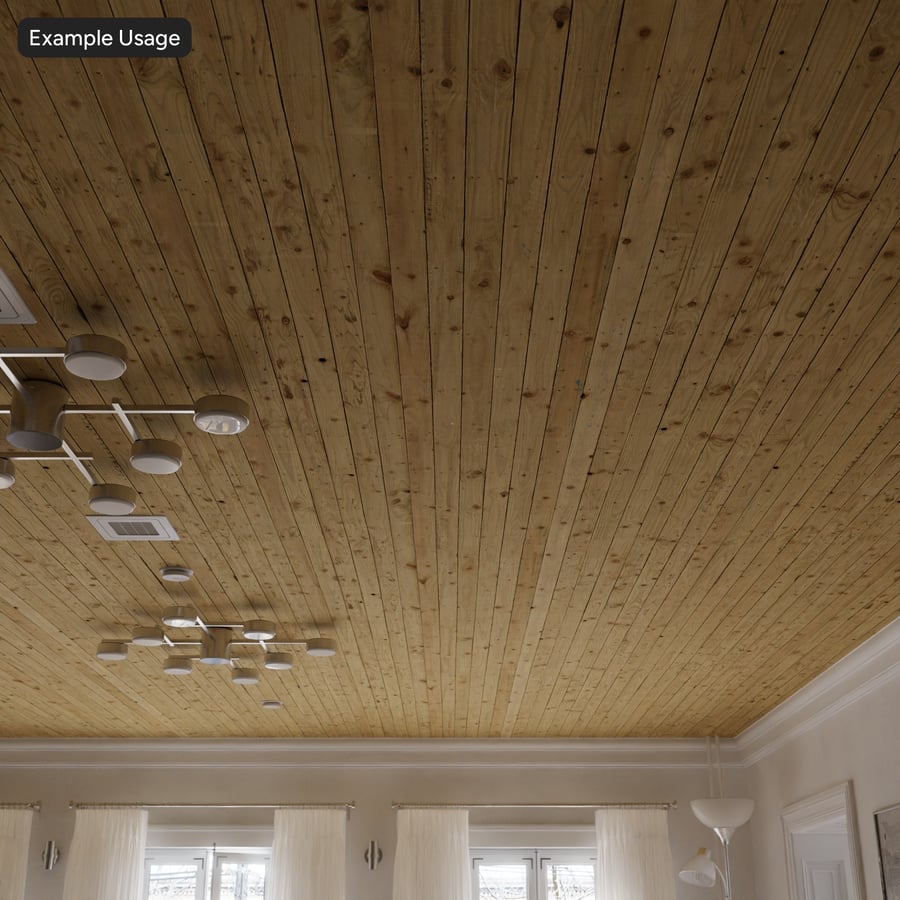 Natural Wood Board Ceiling Texture