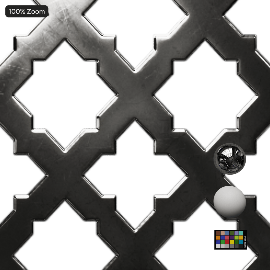 Star Perforated Metal Texture