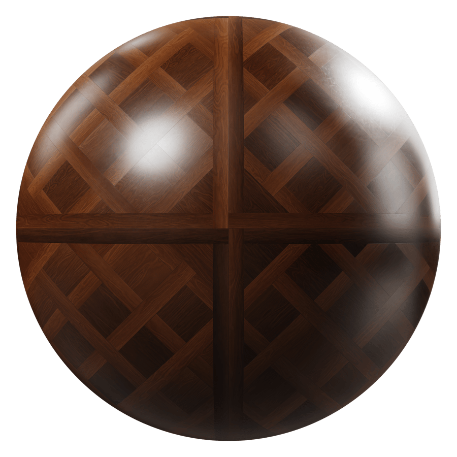 Square Versailles Wood Flooring Texture, Dark Brown