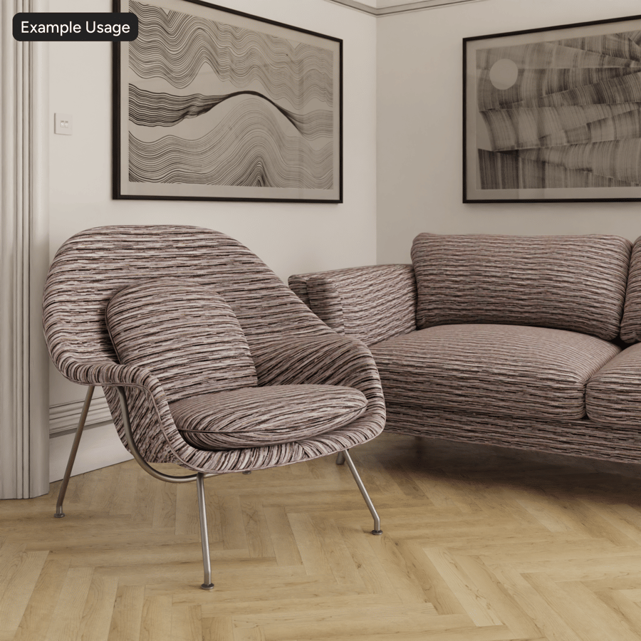 Clara Titanium Fabric Texture, Brown