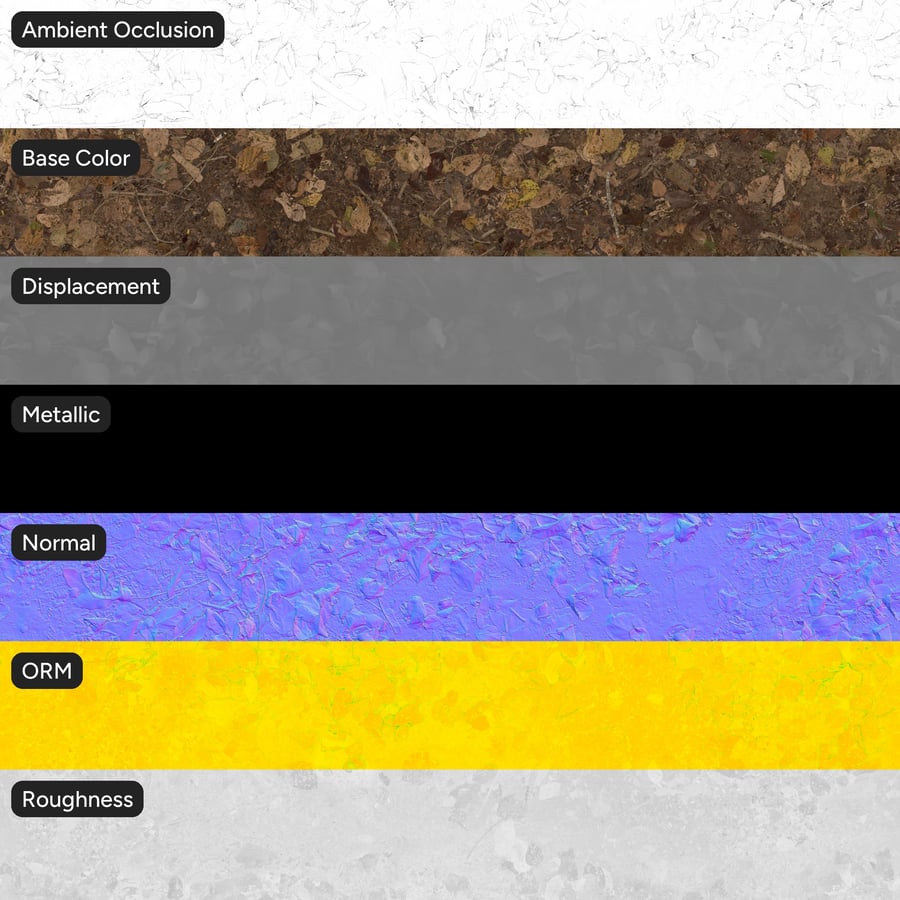 Textura tlejícího spadaného listí, hnědá