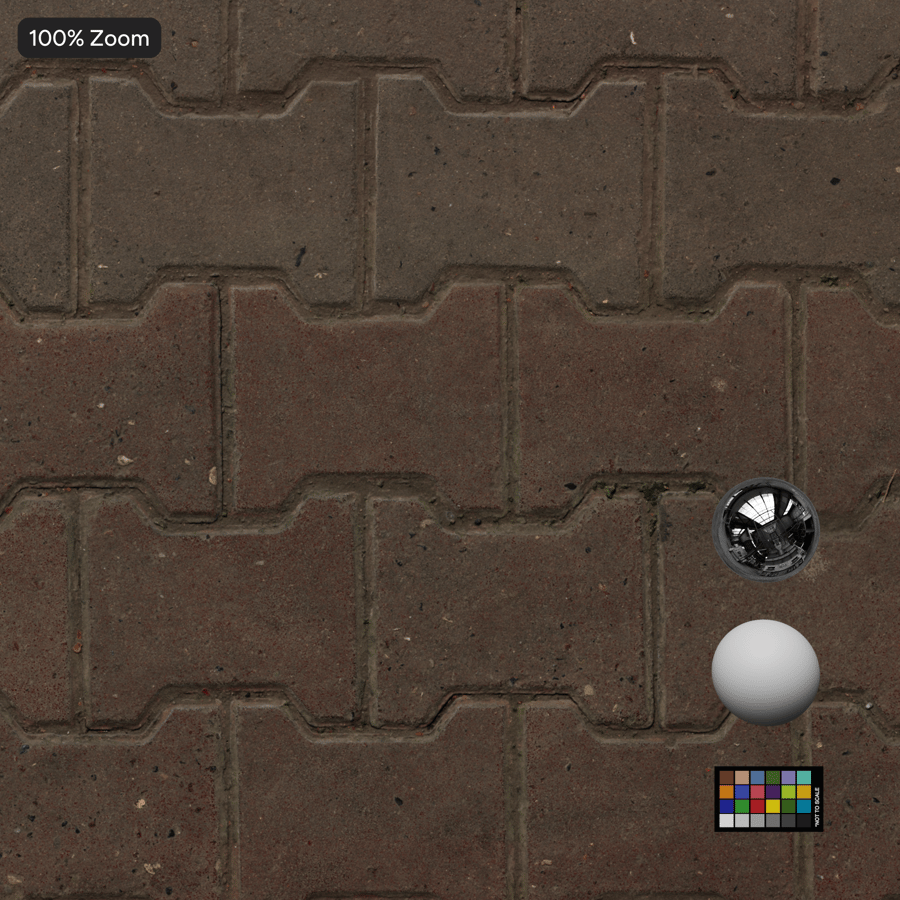 Dumbell Paver Texture, Brown