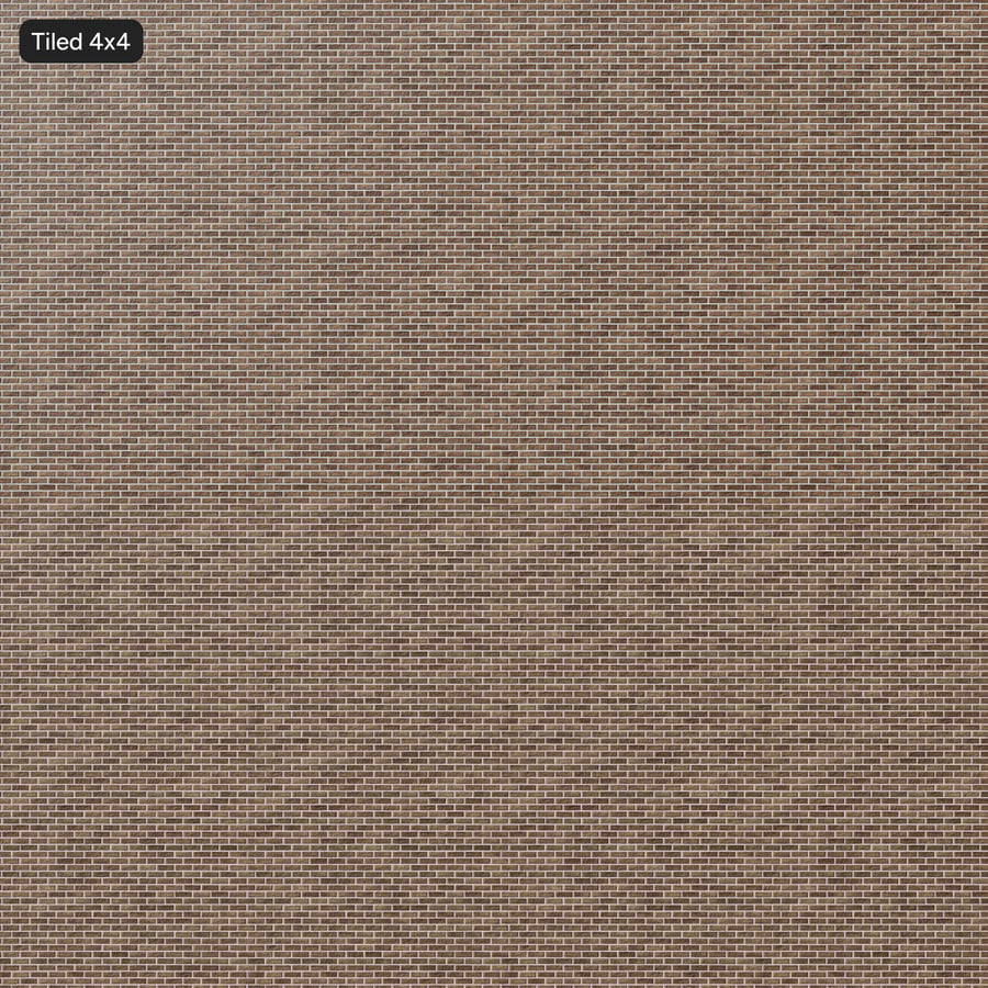 Rusticated Running Bond Brick Wall Texture, Brown