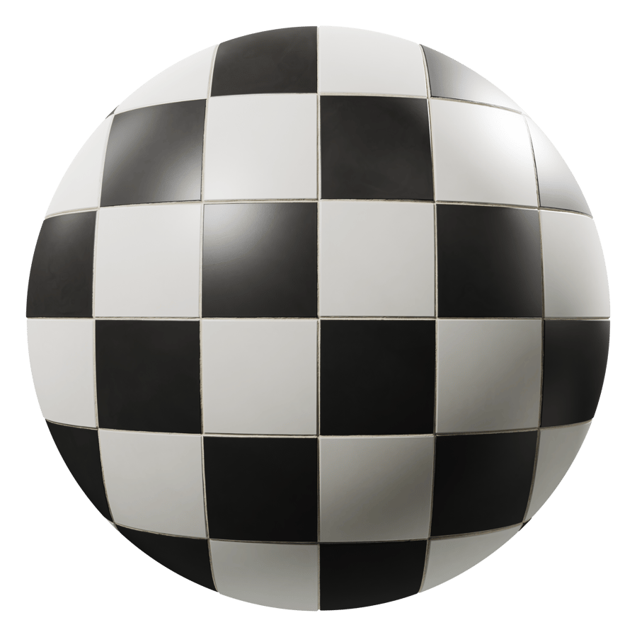 Matte Checkerboard Square Ceramic Tiles Texture