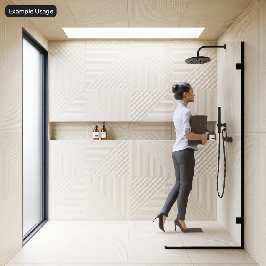 Geometrische keramische Fliesentextur, Tan