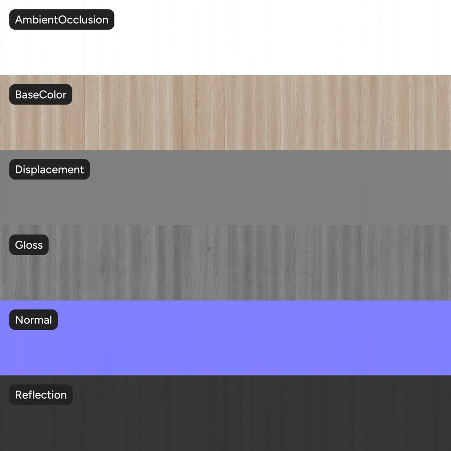 Slip Match Scandinavian Wood Veneer Texture, Washed