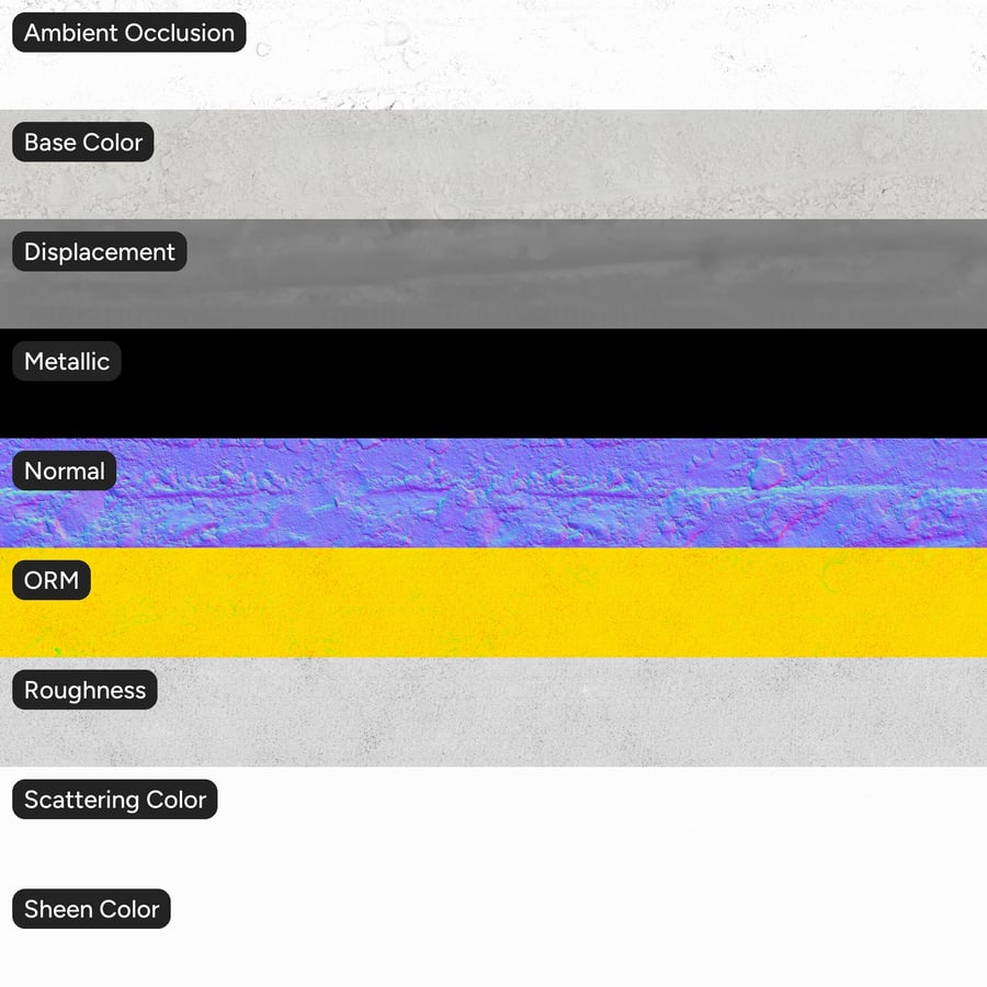 Tire Marks on Thick Snow Texture