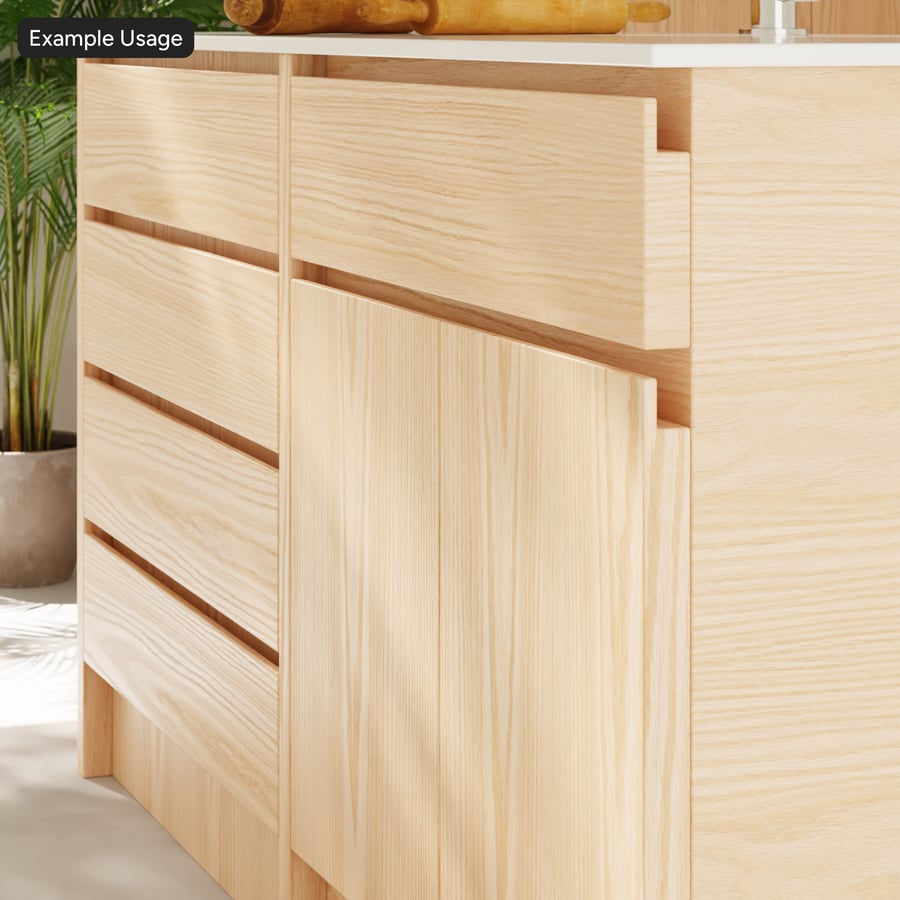 Book Match Oak Wood Veneer Texture, Beige