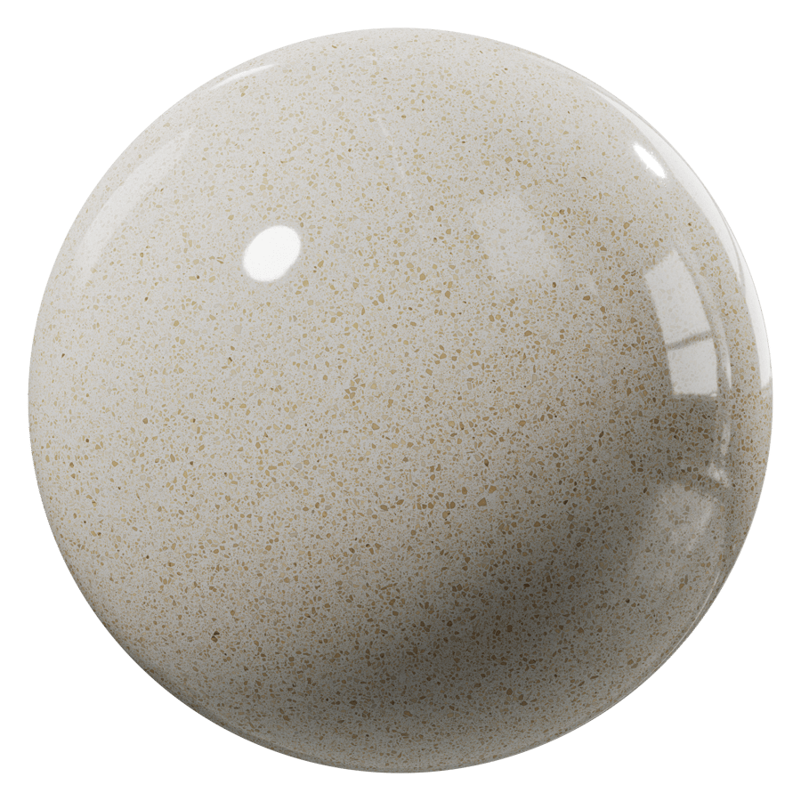 Polished Slab Venetian Terrazzo Texture, Cream