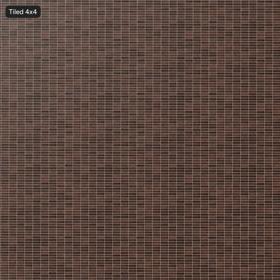 Texture murale en briques à liant lisse, marron