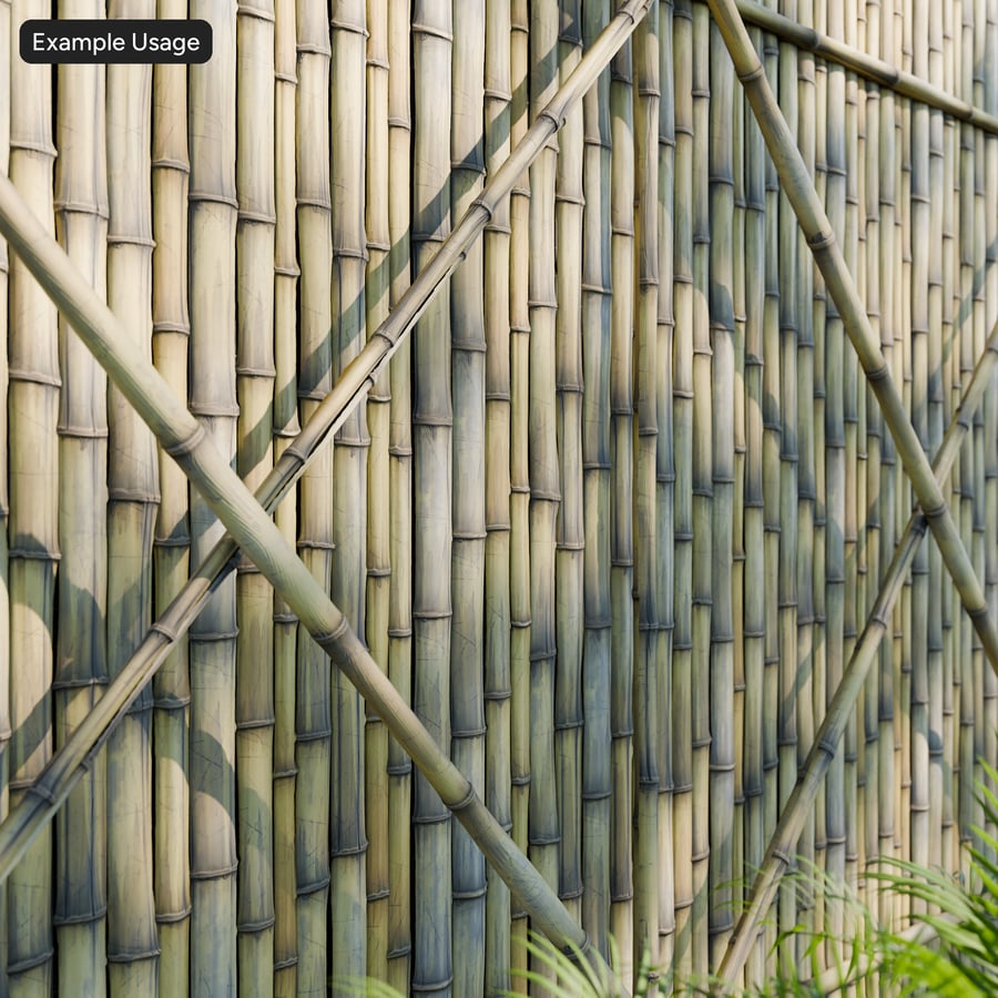Textura de parede de bambu seco antigo