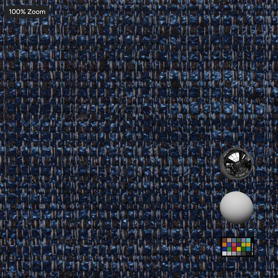 Texture de tissu d'ameublement natté et flammé, bleu vif