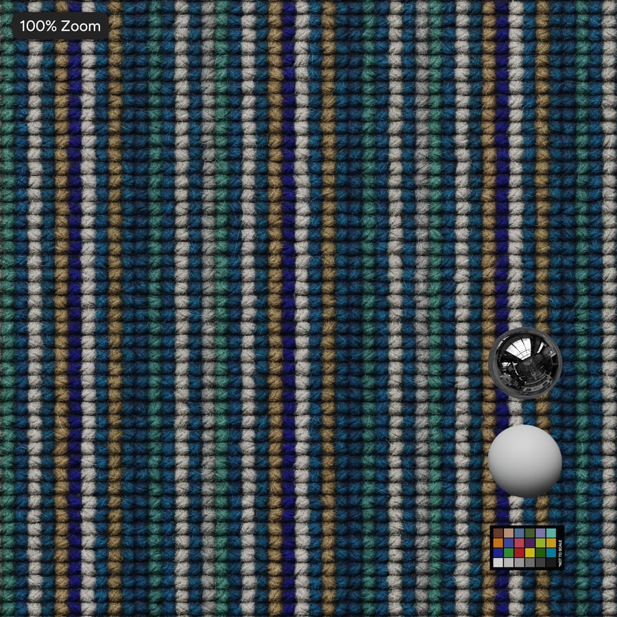 Stripes Loop Pile Carpet Flooring Texture, μπλε