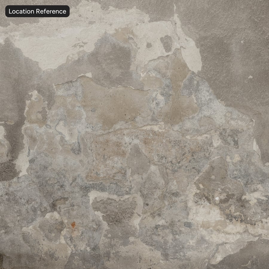 Textura stěny s popraskanou omítkou