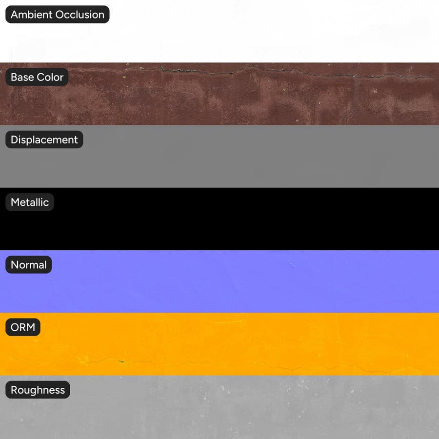 Textura de parede de gesso pintado rachado, vermelho