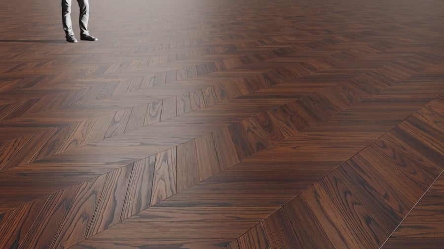Textura de tábuas de carvalho Chevron, conhaque