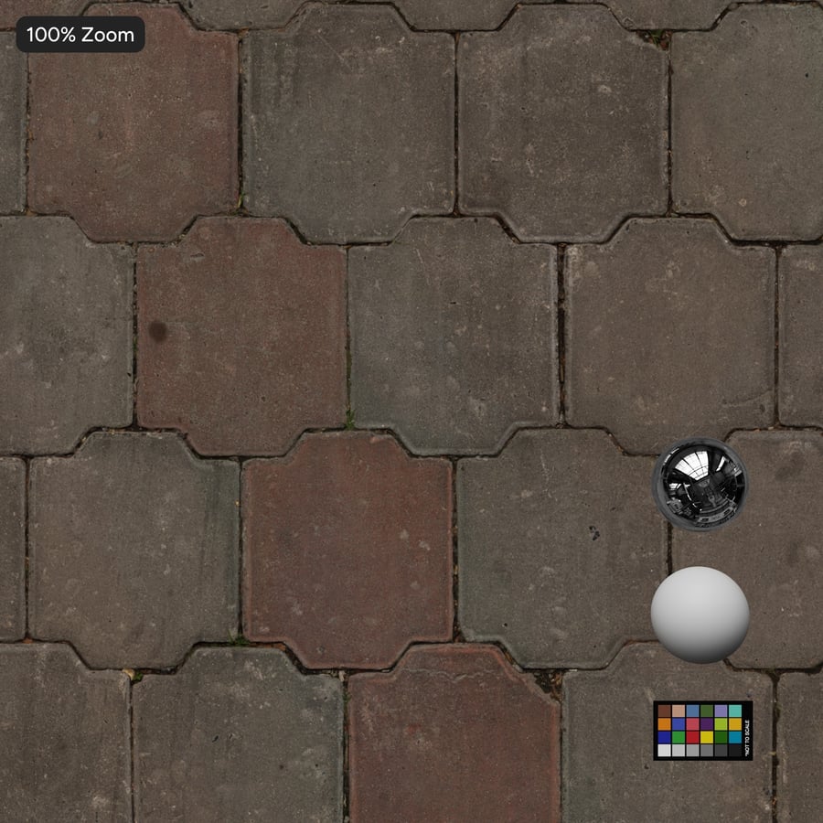 Interlocking Paver Textur, rutmönstrad