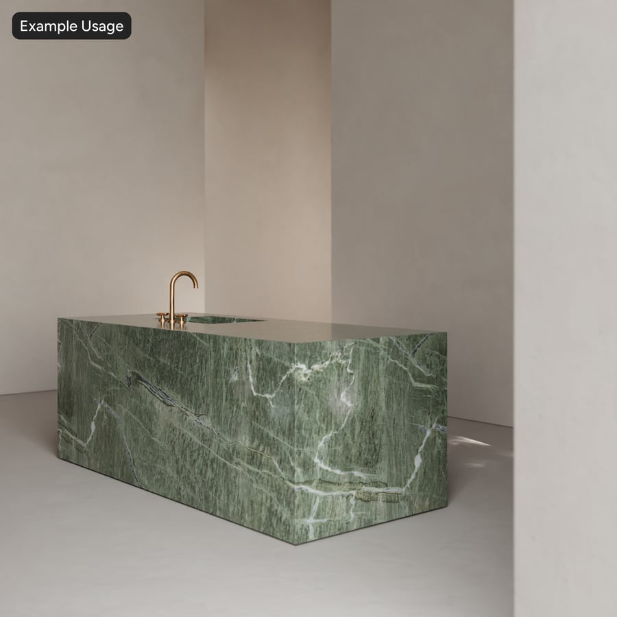 Texture đá marble tấm bóng, màu xám xanh Sage