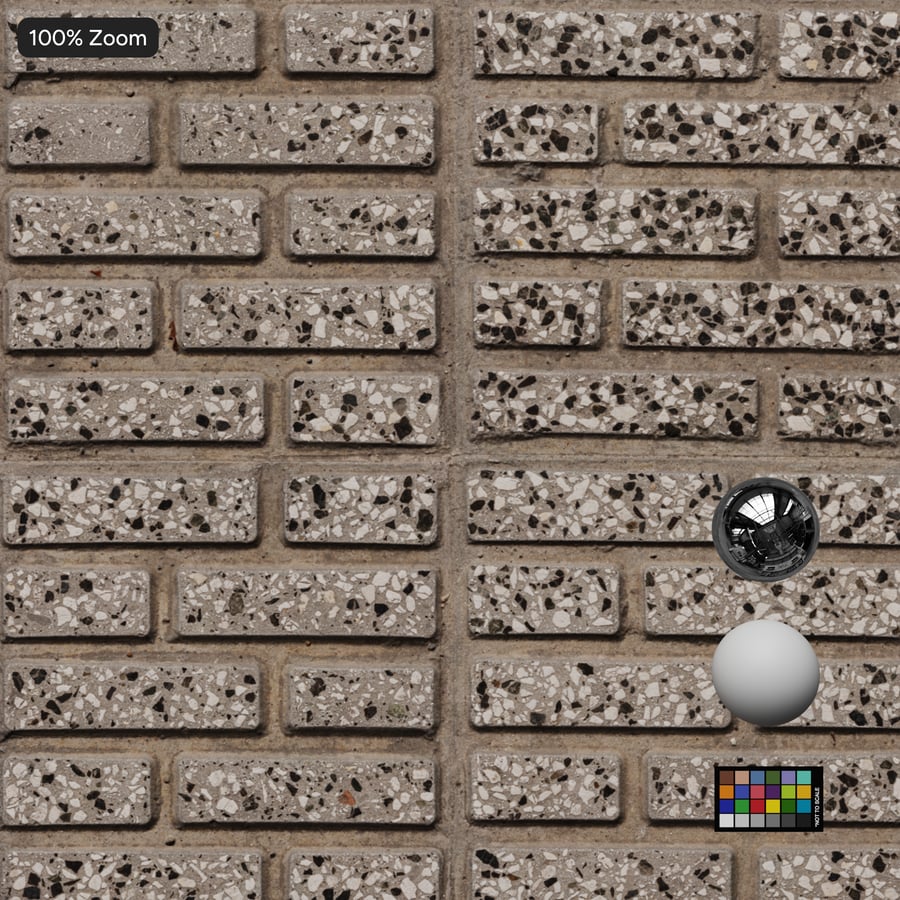 Anti-Slip Aggregate Concrete Sidewalk Texture