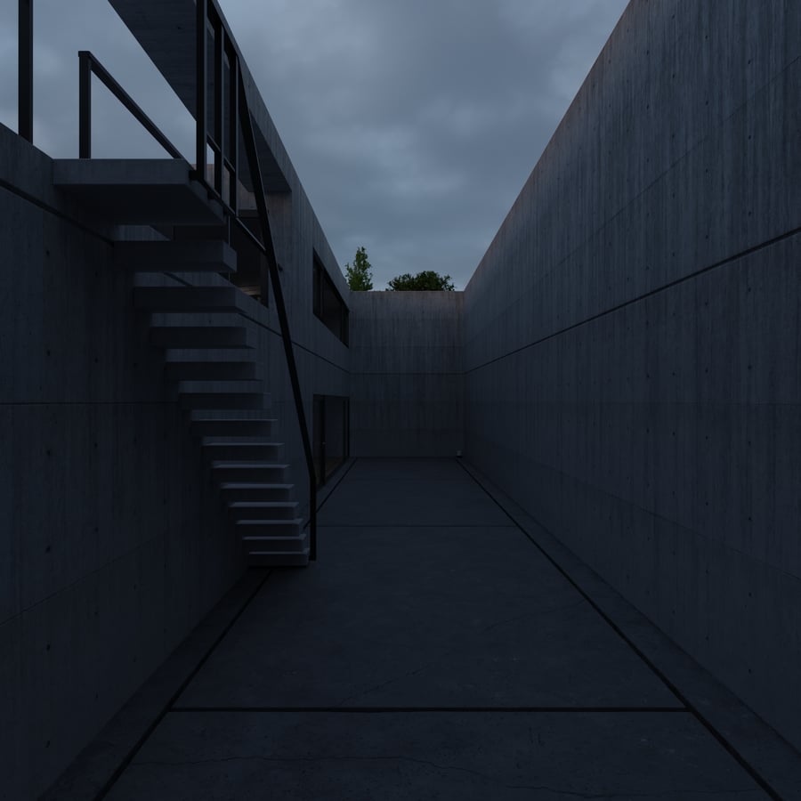 Overcast Sunset Sky Outdoor HDRI