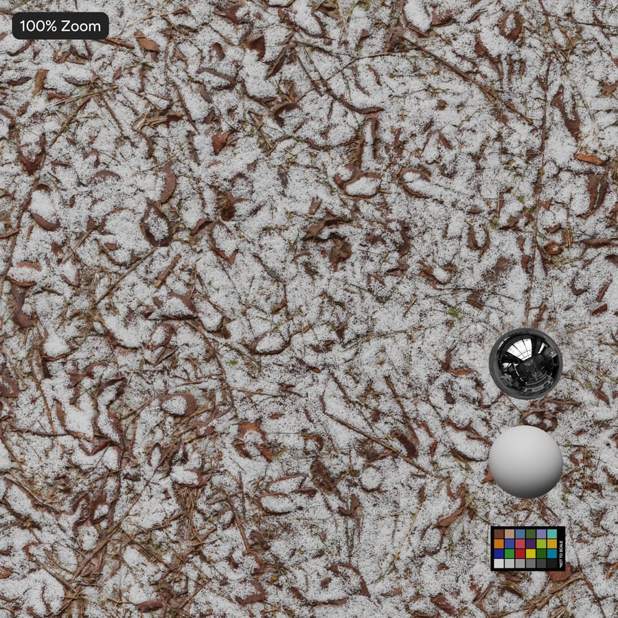 Textura de neve leve sobre terra