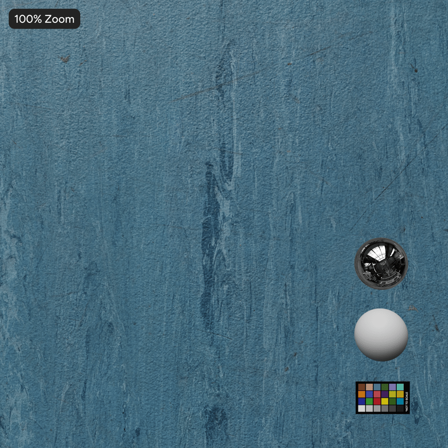 Worn Vinyl Floor Texture, Blue