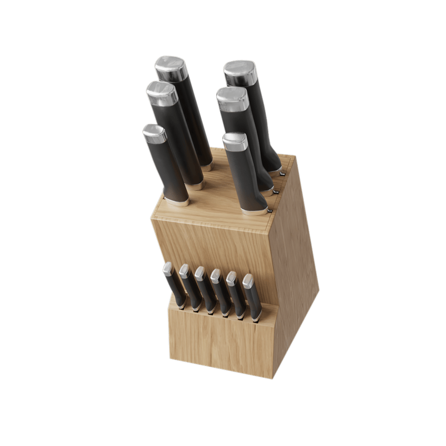 Wooden Knife Block Model