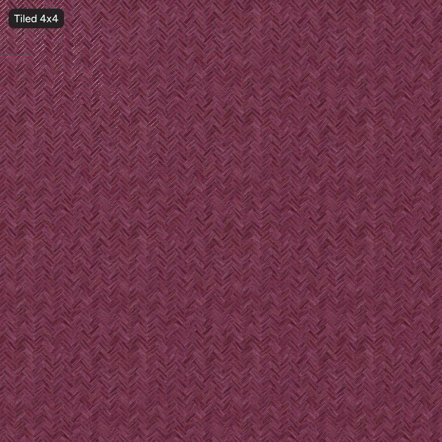 Keramická lesklá dlaždice s texturou rybí kosti, fialová