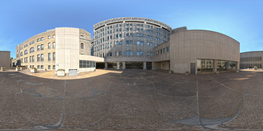 City Courtyard Shaded Clear Day Outdoor Sky HDRI