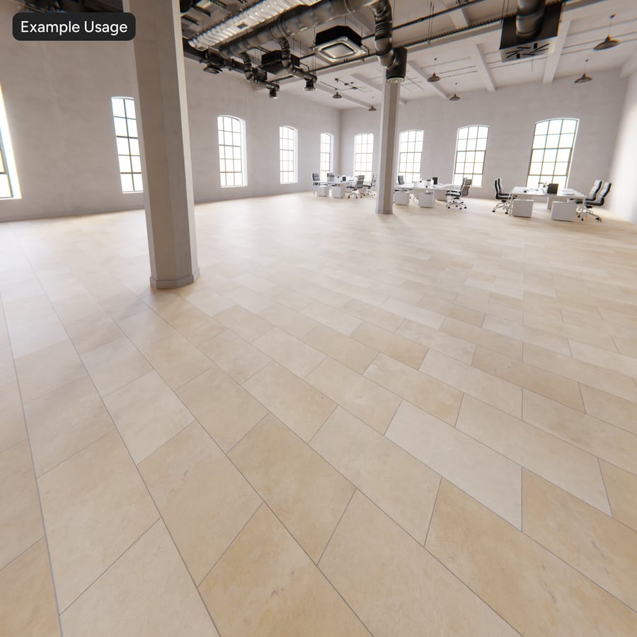 Textura de azulejo mate travertino retangular com desvio, cinza-acastanhado iluminado pelo sol