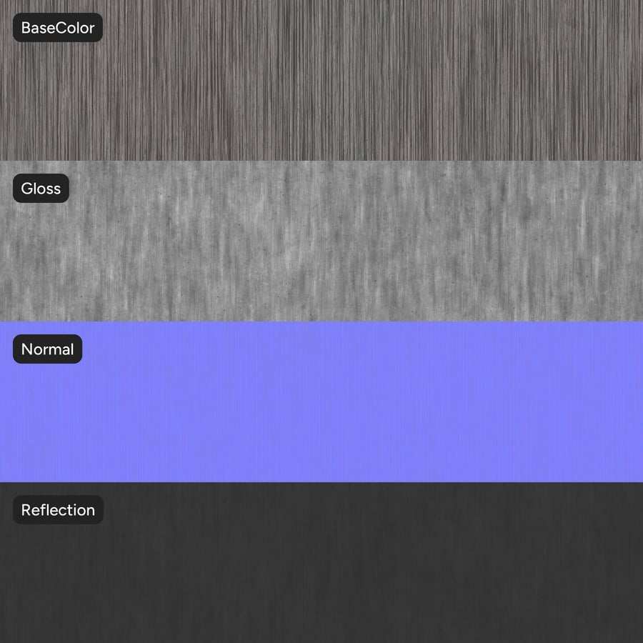 Textura de folheado de carvalho Slip Match, cinza enevoado