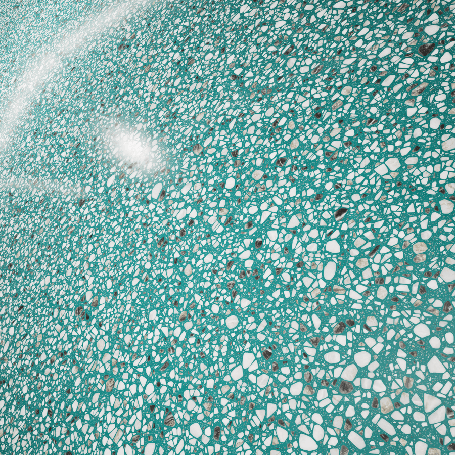 Speckled Lagoon Terrazzo Texture, Green