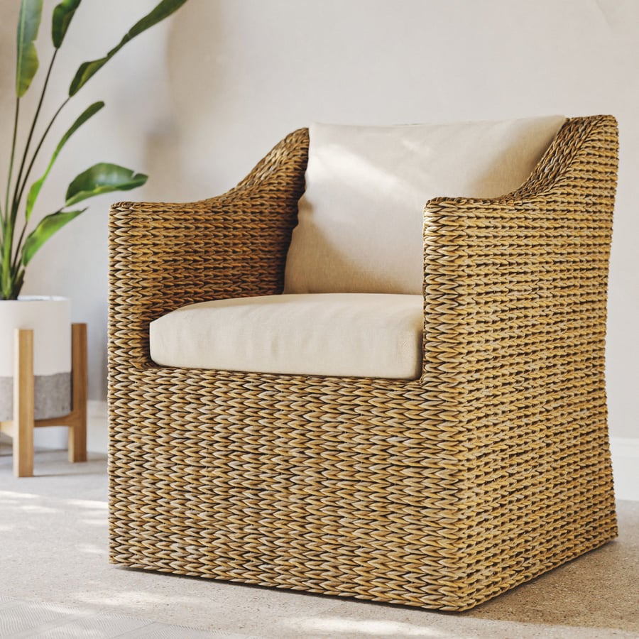 Rattan Chevron Weave Texture