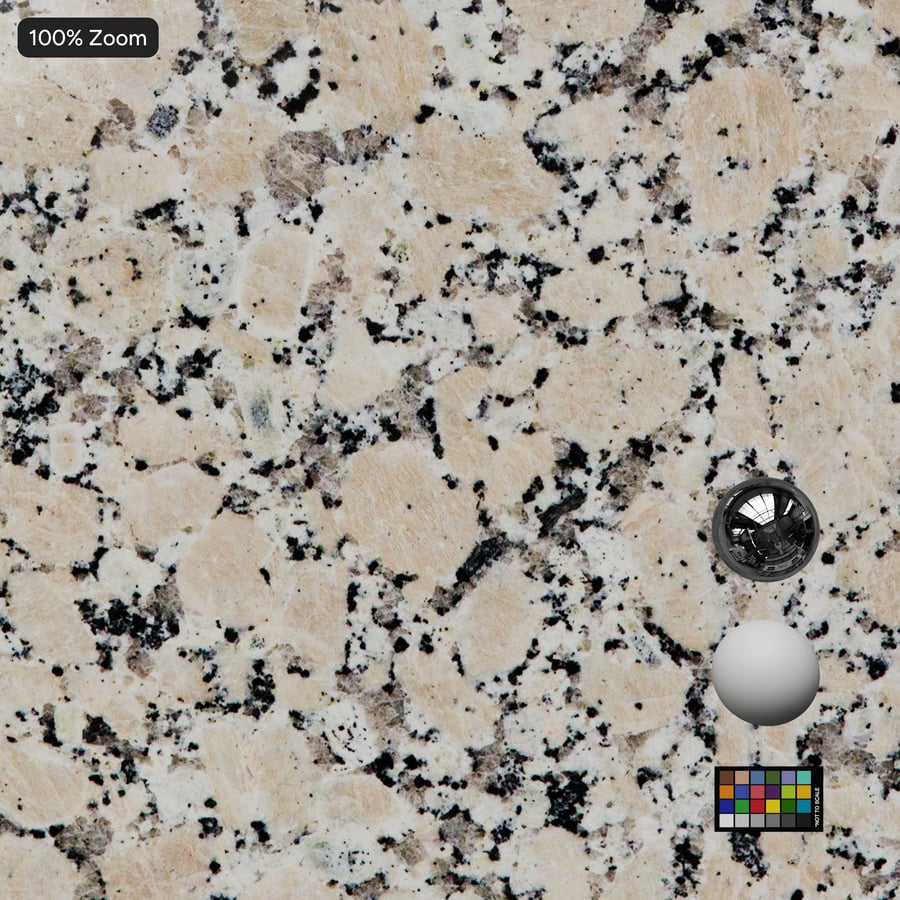 Polished Granite Stone Texture, Starry Beige