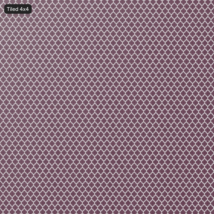 Tapete de lã com textura em treliça marroquina, roxo
