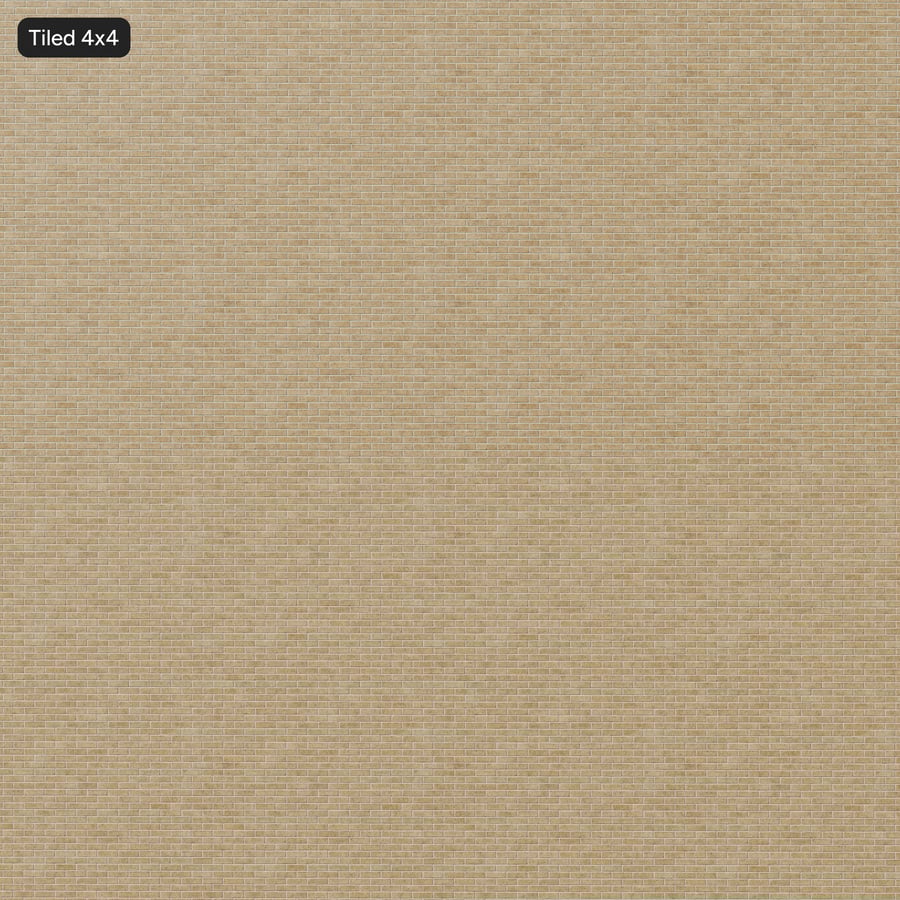 Aggregate Dragfaced Running Bond Brick Wall Texture, Beige