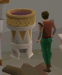 In-game demonstration of sacrificing blessed bone shards at the libation bowl