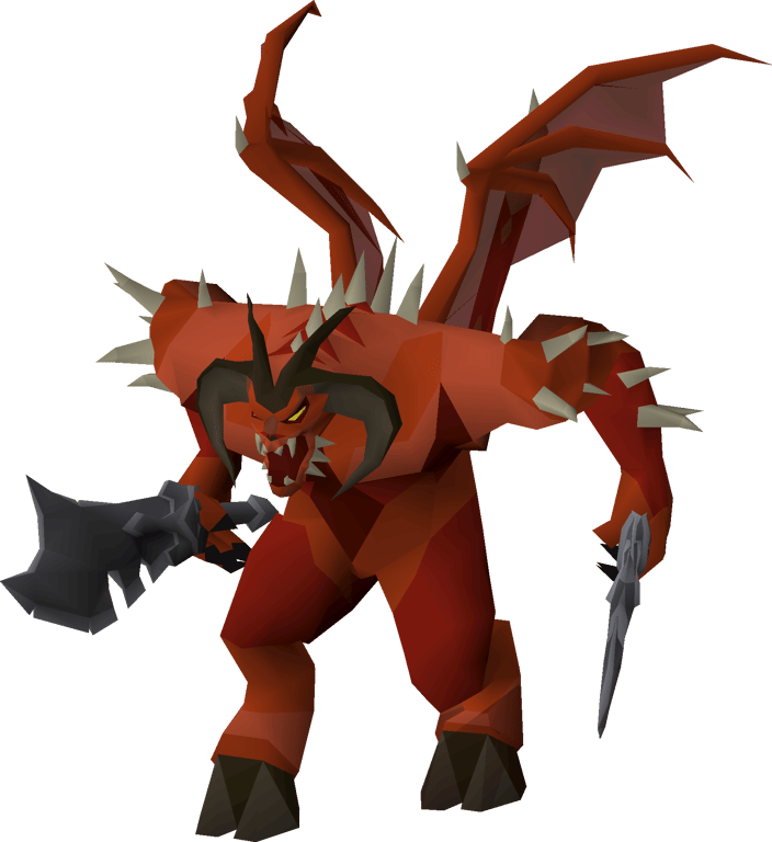 K’ril Tsutsaroth carrying his paired blades