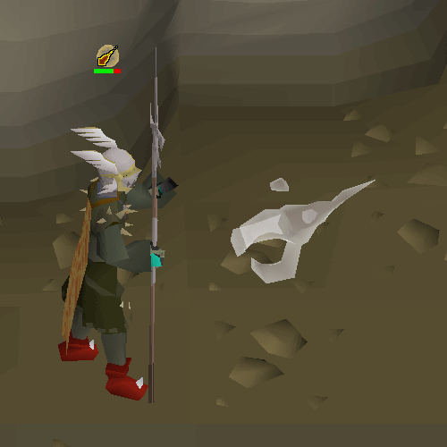 The splitting projectile of the Corporeal Beast’s area Magic attack