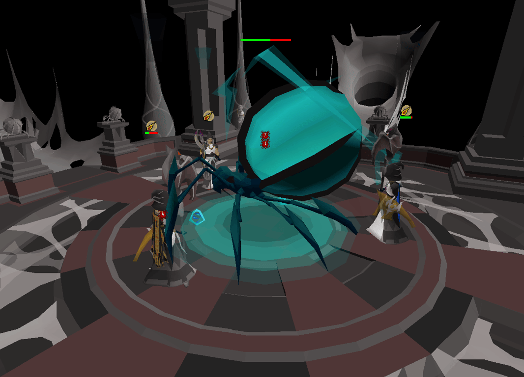 Nylocas Vasilias being fought by a team inside the Theatre of Blood