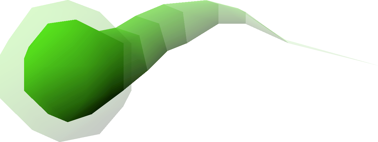 Green projectile used by Vorkath during the acid special attack